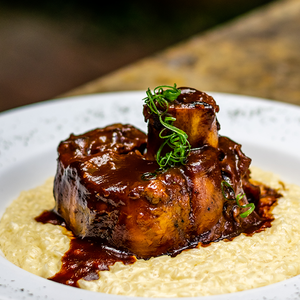 Ossobuco y Risotto Carnes Jakes