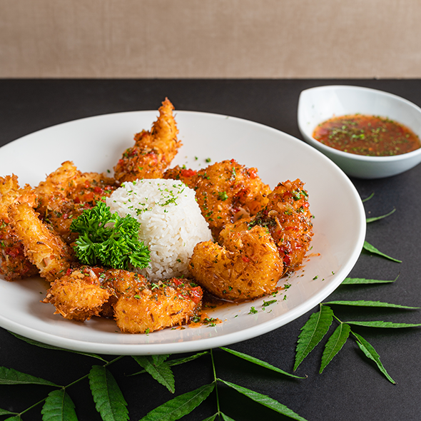 Camarones con Coco Del Mar Jakes